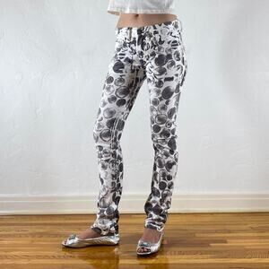 Japanese polka dot skinny jeans